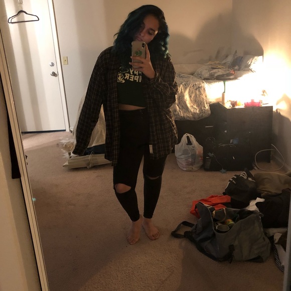 St. John’s Bay Brown Flannel - Picture 2 of 2